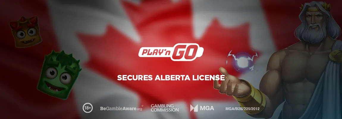 Play'n GO kildebillede fra nyheden om Alberta iGaming-licens