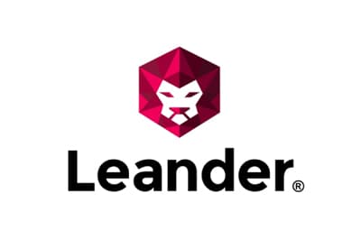 Leander Games logo