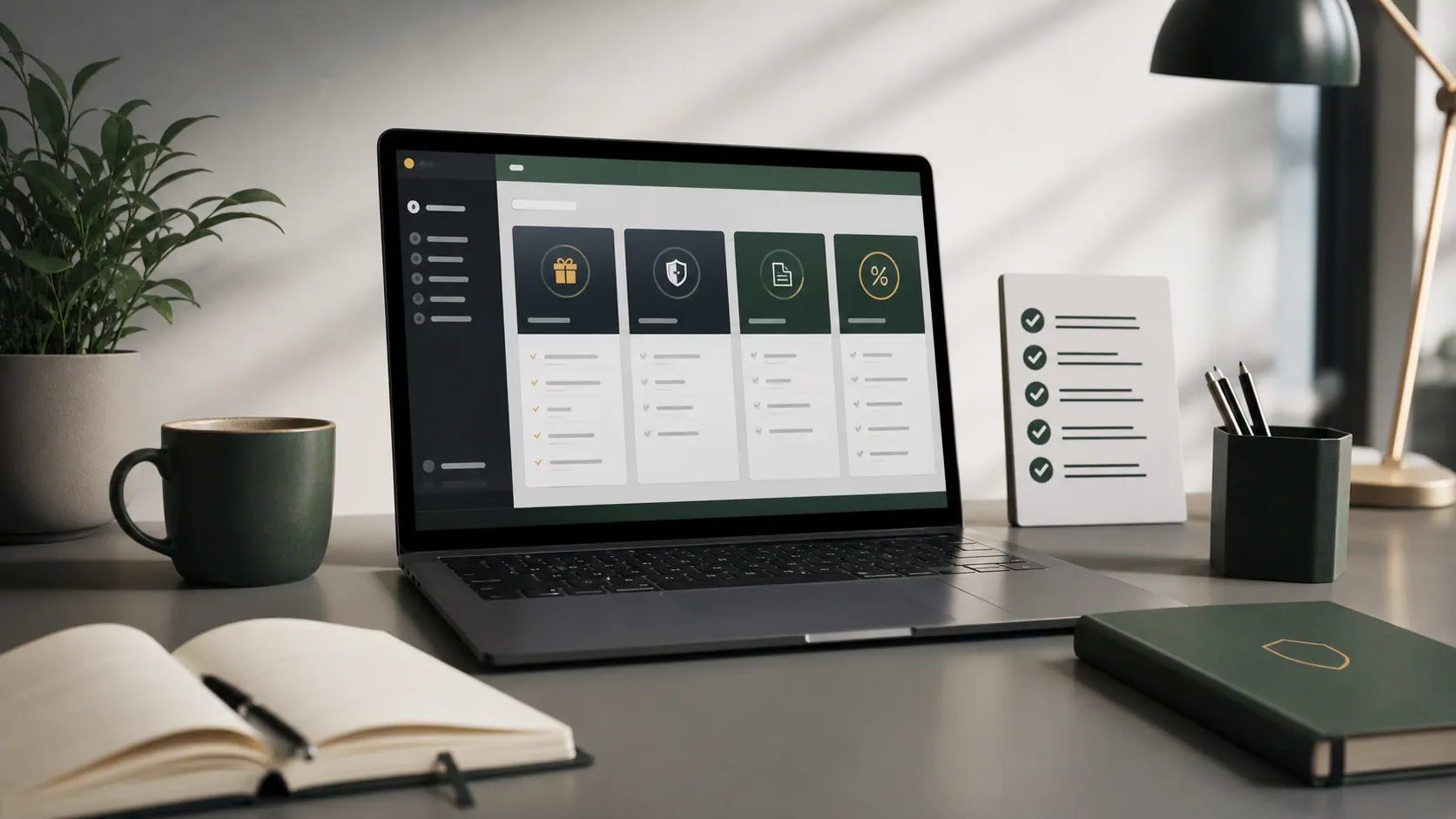 Redaktionel illustration af casino bonusvilkaar og omsaetningskrav paa en laptop